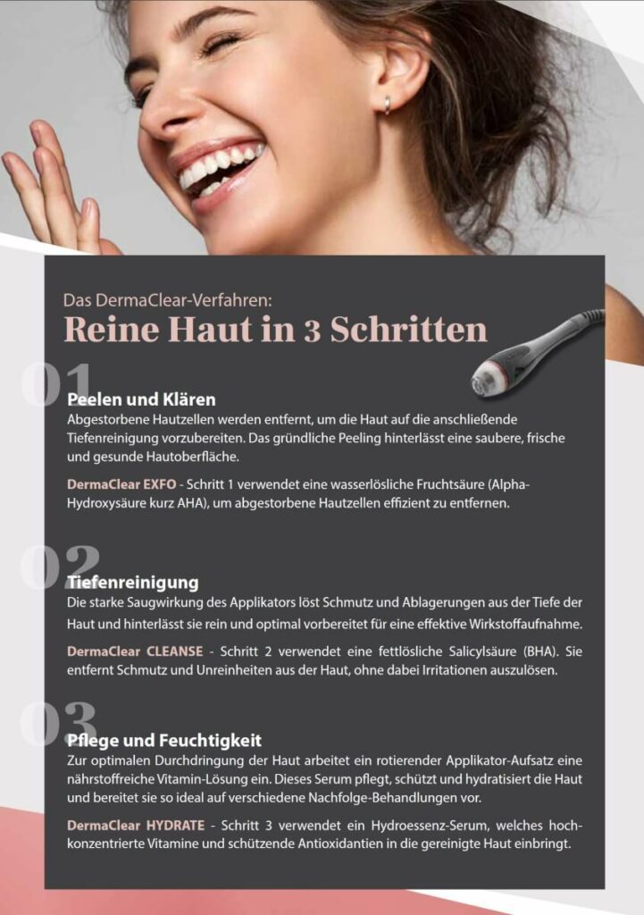 DermaClear Reine Haut in 3 Schritten - Kosmetikstudio LB Kosmetik Konstanz